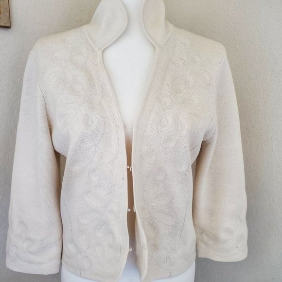 Talbots Jackets & Blazers - Talbots Collection Silk Sweater Cardigan Jacket